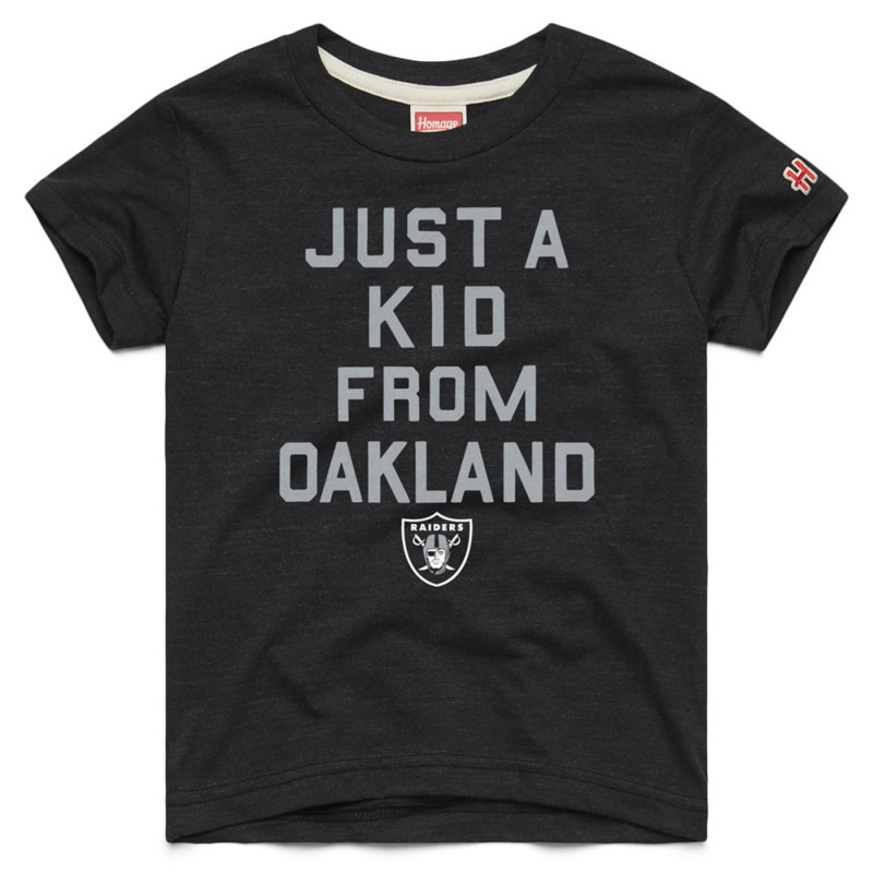 HOMAGE RAIDERS JUST A KID FROM OAKLAND YOUTH TEE