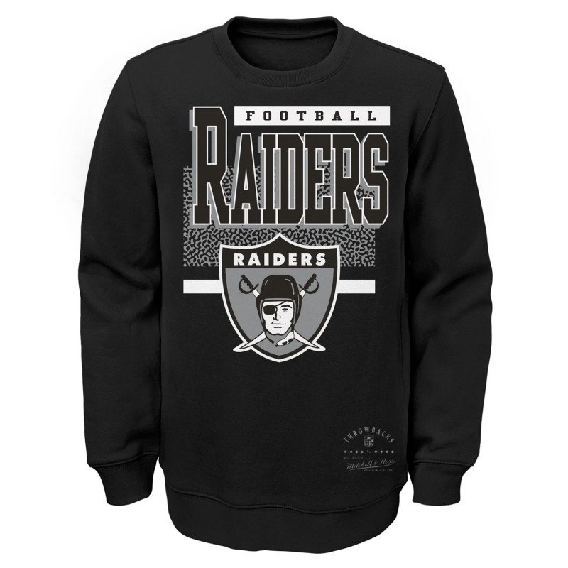 MITCHELL & NESS YOUTH RAIDERS BIG TICKET FLEECE CREWNECK SWEATSHIRT