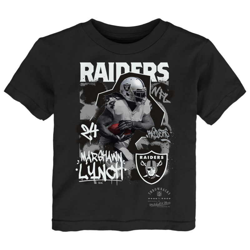 Mitchell & Ness Toddler Oakland Raiders Marshawn Lynch Star Moment Tee | Official Oakland Raiders T-Shirt Sale