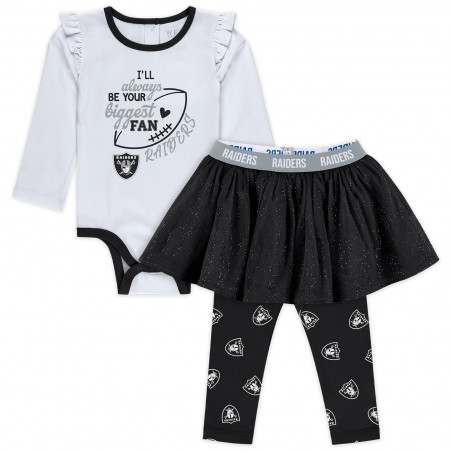 WEAR BY ERIN ANDREWS RAIDERS THREE PIECE TUTU SET