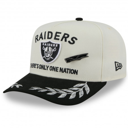 NEW ERA RAIDERS 59FIFTY CHROME 2025 NFL DRAFT CAP