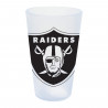 RAIDERS 16OZ WHITE SILICONE PINT GLASS