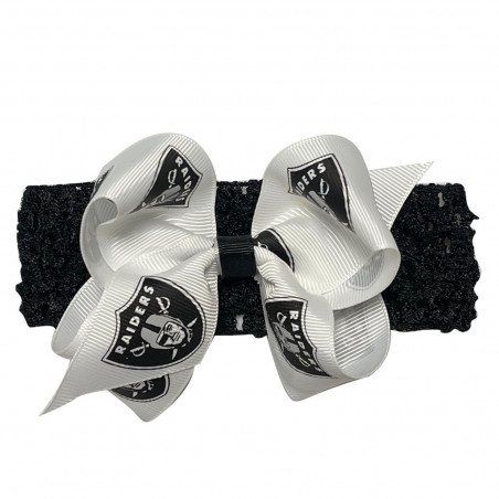 RAIDERS CROCHET HEADBAND WITH JUNIOR BOW
