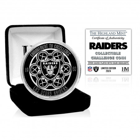 LAS VEGAS RAIDERS COLLECTIBLE CHALLENGE SILVER COIN