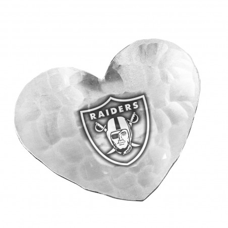 RAIDERS ENGRAVED SMALL HEART TRAY