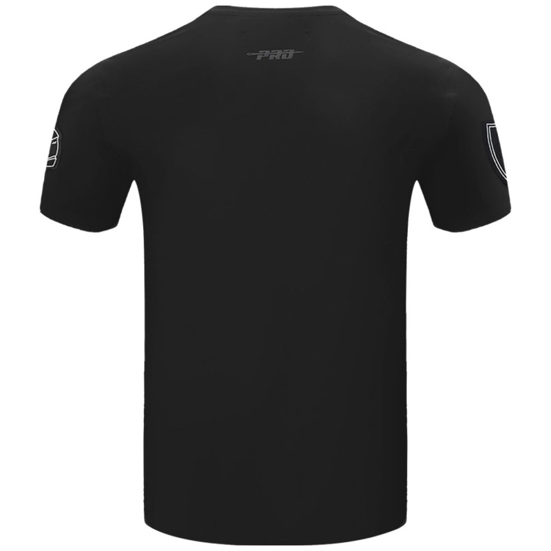 PRO STANDARD RAIDERS SILVER & BLACK SHORT JERSEY TEE