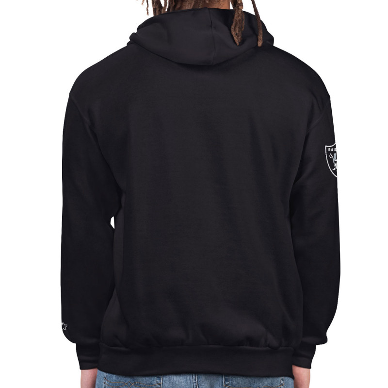 STARTER RAIDERS HERITAGE WORDMARK BLACK HOODIE