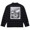 MITCHELL & NESS RAIDERS PLAID LONG SLEEVE BUTTON UP