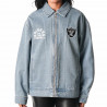 UNISEX RAIDERS DENIM COACHES JACKET