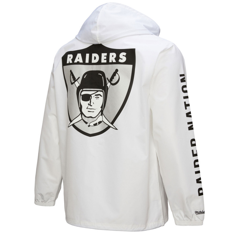 MITCHELL & NESS VINTAGE LOGO HOODED COACHES JACKET