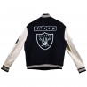 JEFF HAMILTON RAIDERS VARSITY WOOL LEATHER JACKET