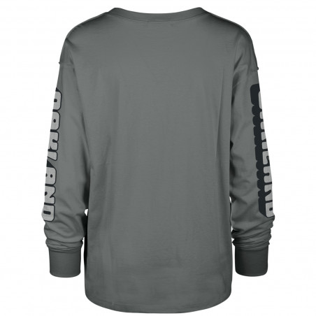 '47 WOMENS OAKLAND RAIDERS LUMINANCE GROOVE SOA LONG SLEEVE TEE