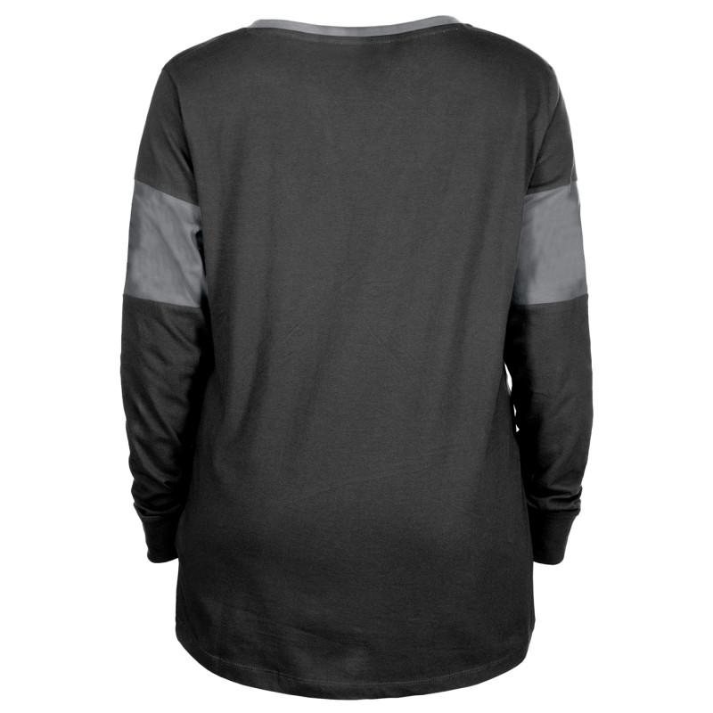 NEW ERA WOMENS LONG SLEEVE LACEUP TEE WITH SLEEVE INSERTS