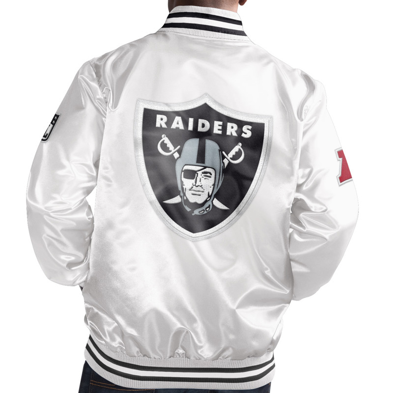STARTER WHITE SATIN JACKET