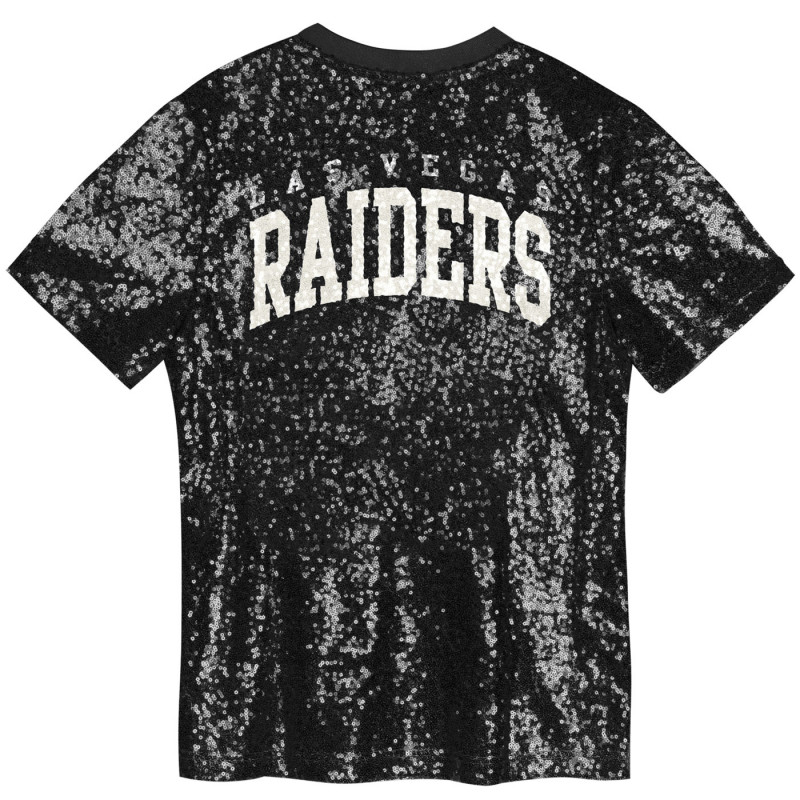 RAIDERS WOMENS WORDMARK SEQUIN TOP