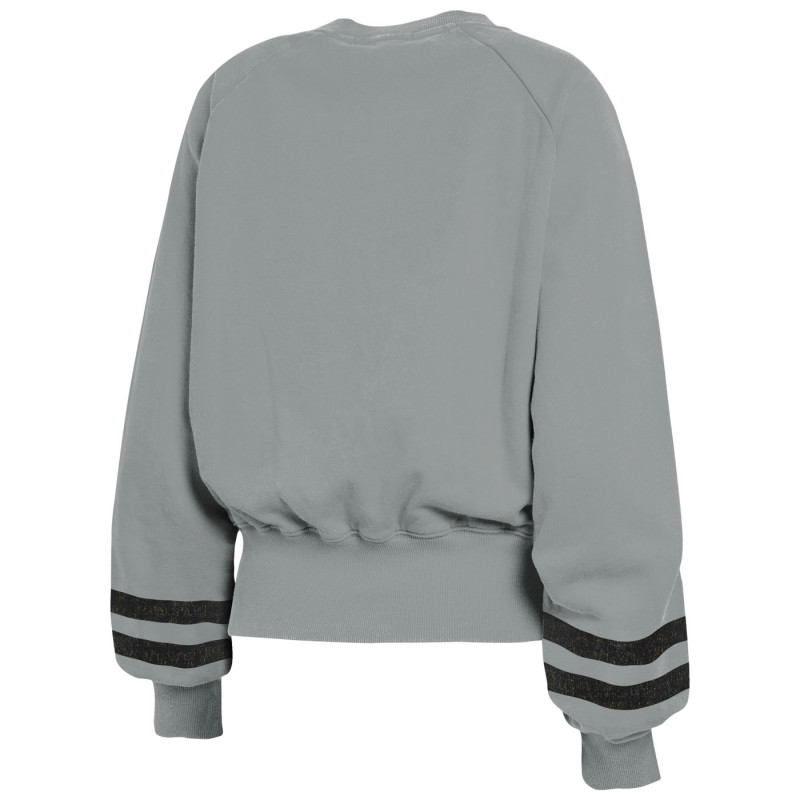 WEAR BY ERIN ANDREWS WOMENS RAIDERS VINTAGE WASHED CREWNECK SWEATSHIRT