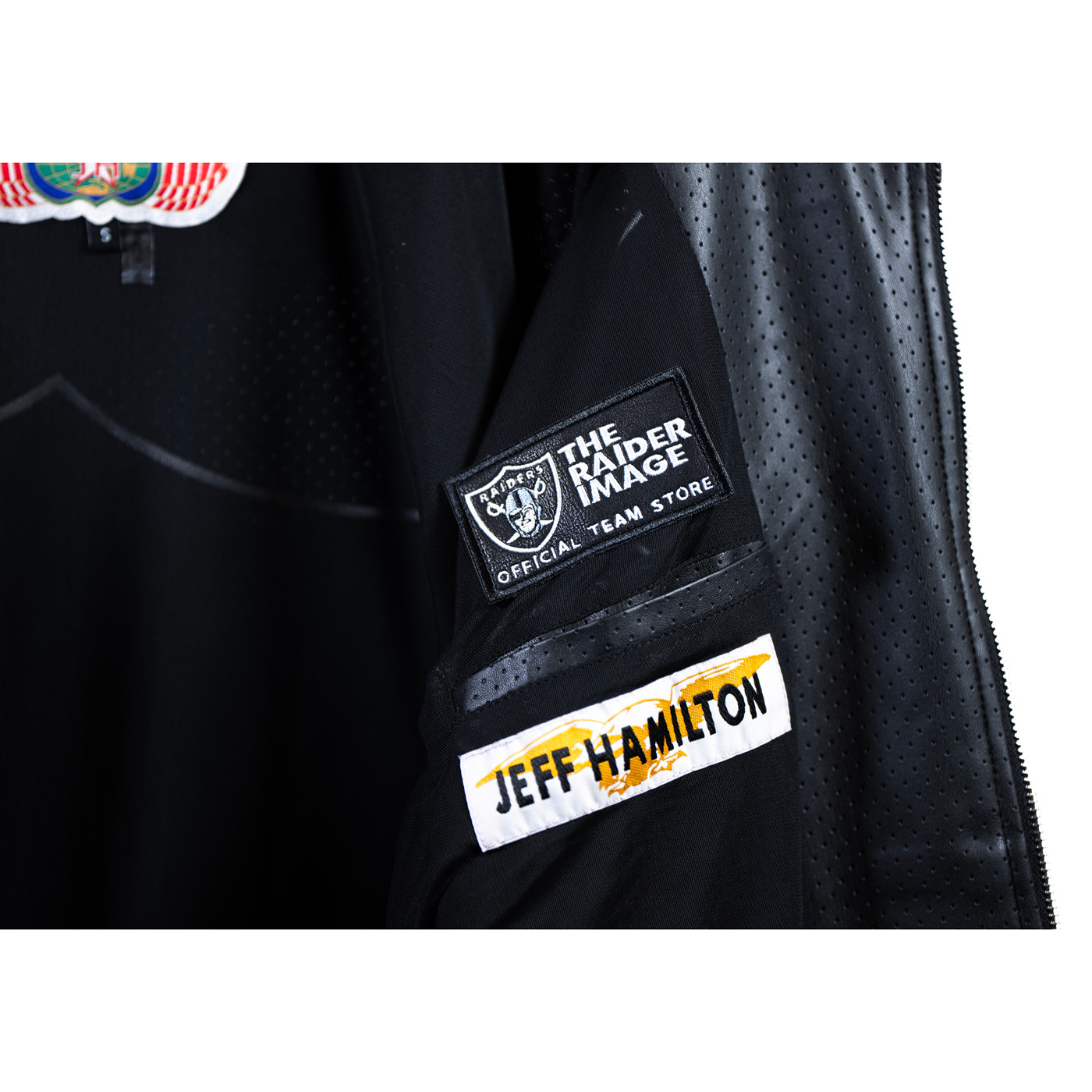 JEFF HAMILTON FULL ZIP VEGAN LEATHER JACKET