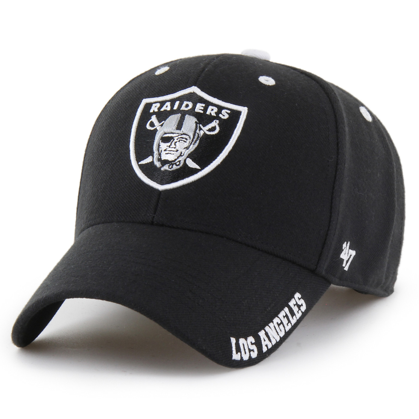 47 LOS ANGELES RAIDERS BLACK DEFROST MVP CAP