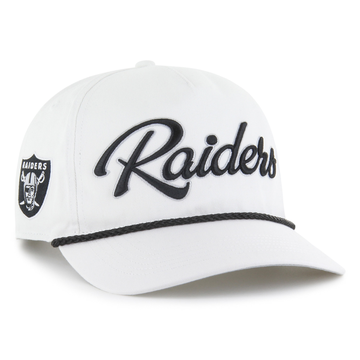 47 RAIDERS WHITE OVERHAND HITCH CAP