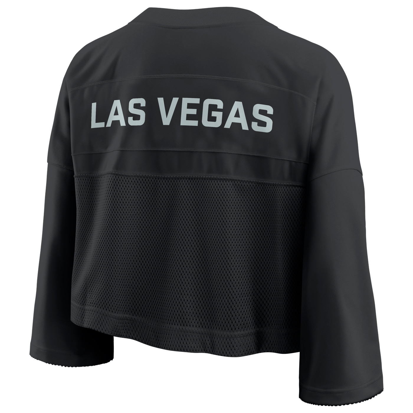 NIKE WOMENS LAS VEGAS RAIDERS CROPPED FASHION JERSEY