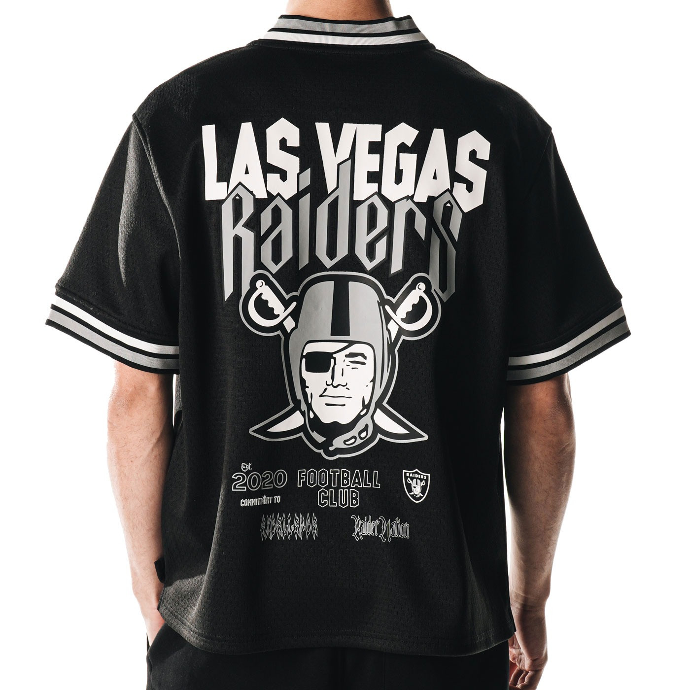 UNISEX RAIDERS MESH FULL ZIP SHORT SLEEVE JACKET