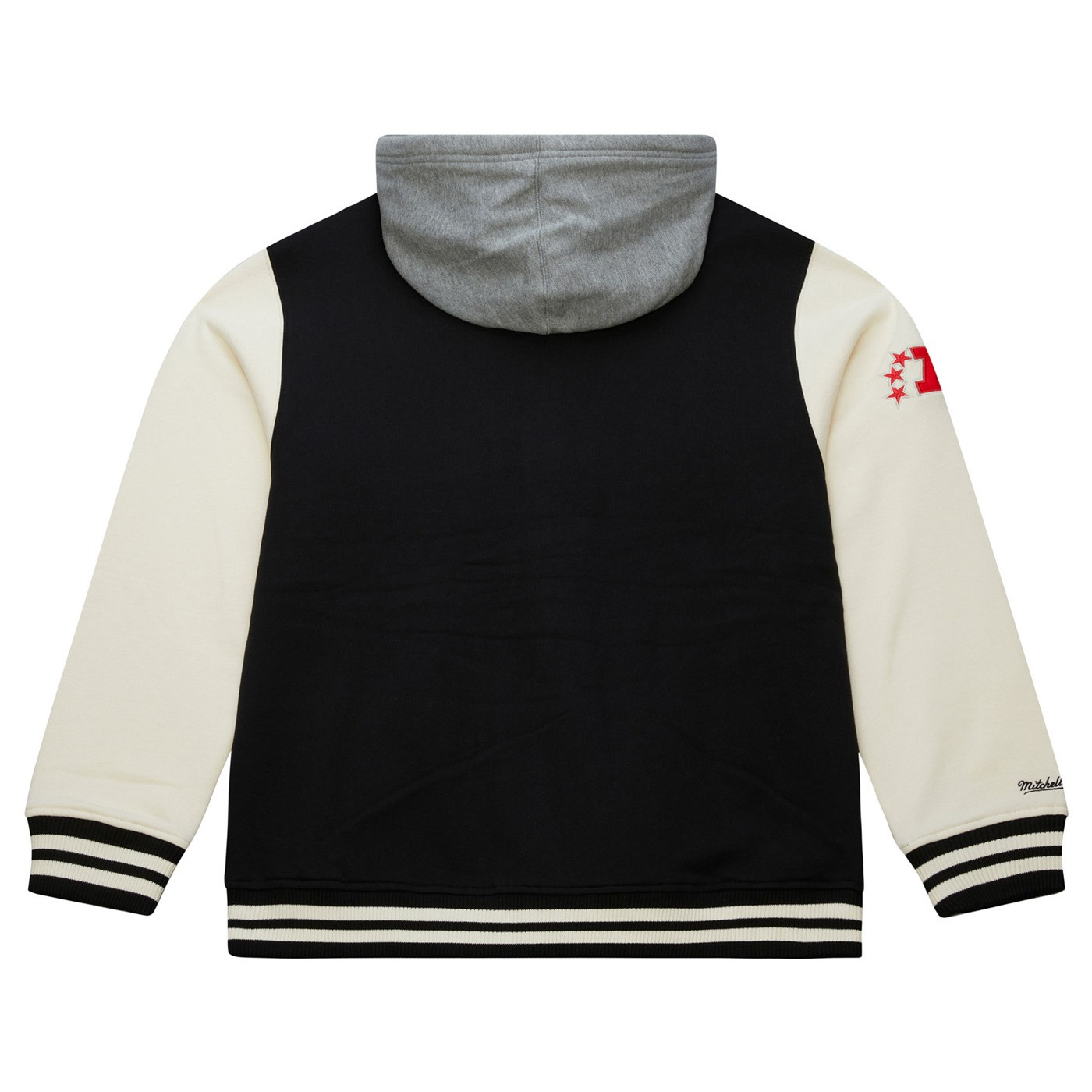 MITCHELL & NESS RAIDERS COURTSIDE FLEECE BUTTON FRONT JACKET