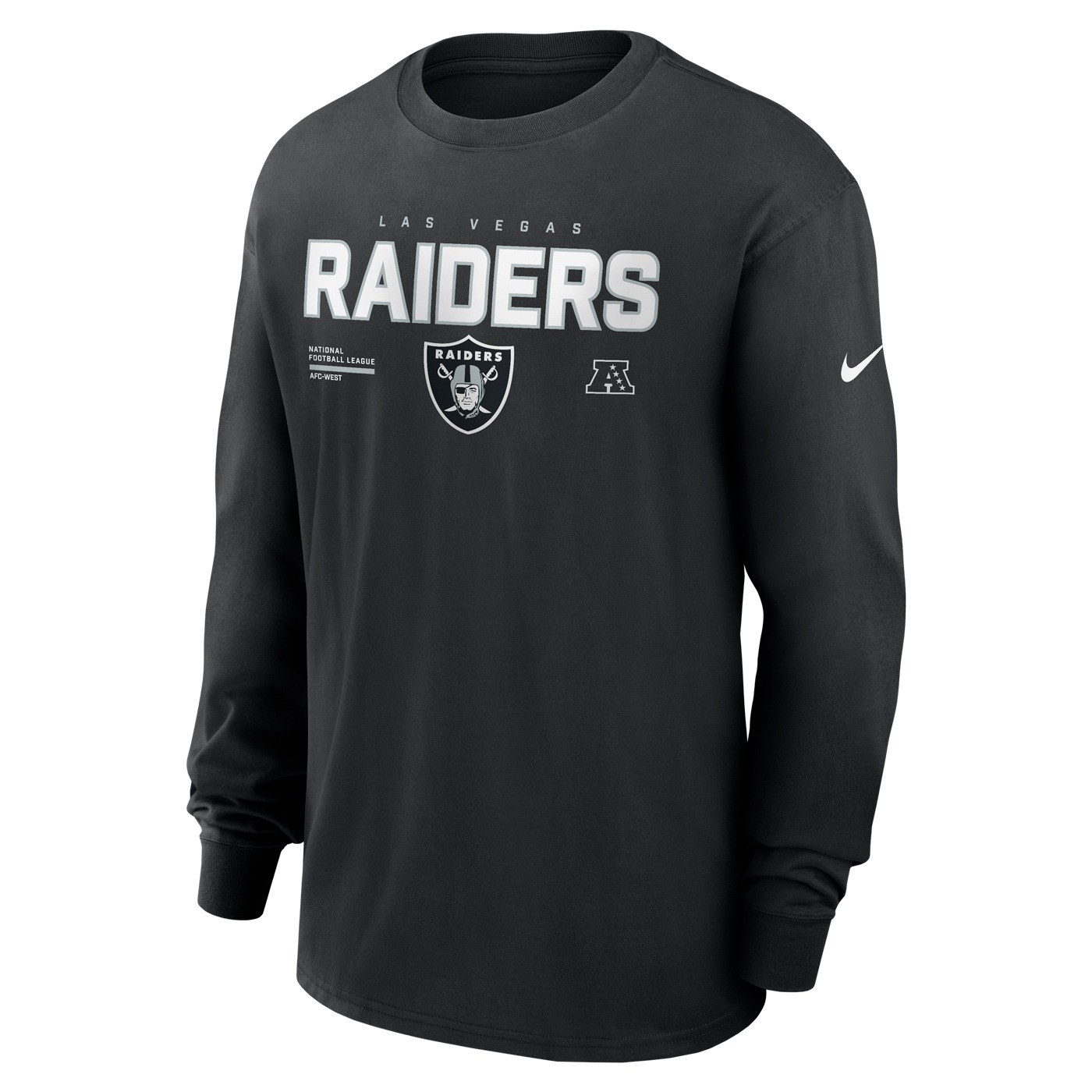 NIKE RAIDERS ESSENTIAL HEAVY MAX90 LONG SLEEVE TEE