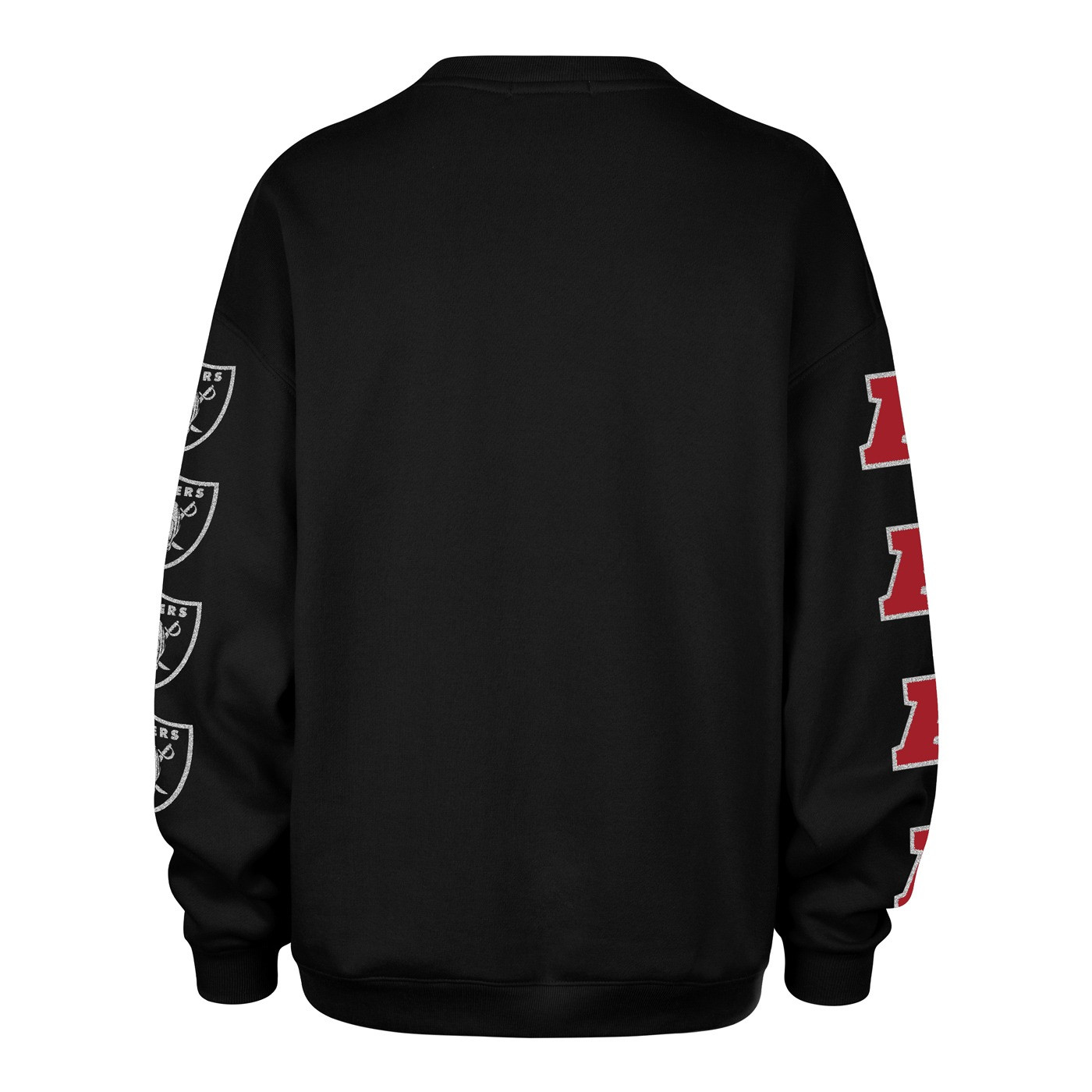 47 WOMENS RAIDERS SHIELD GO BIG OVERSIZED CREWNECK SWEATSHIRT