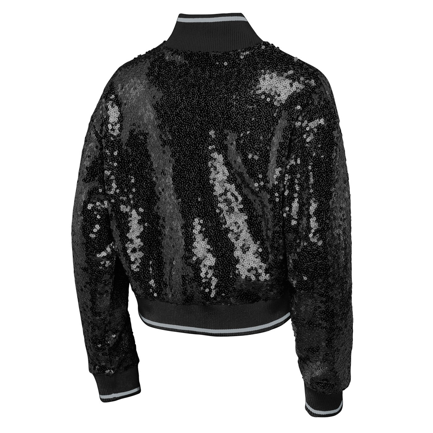 GIRLS YOUTH RAIDERS GLAM SEQUIN VARSITY JACKET