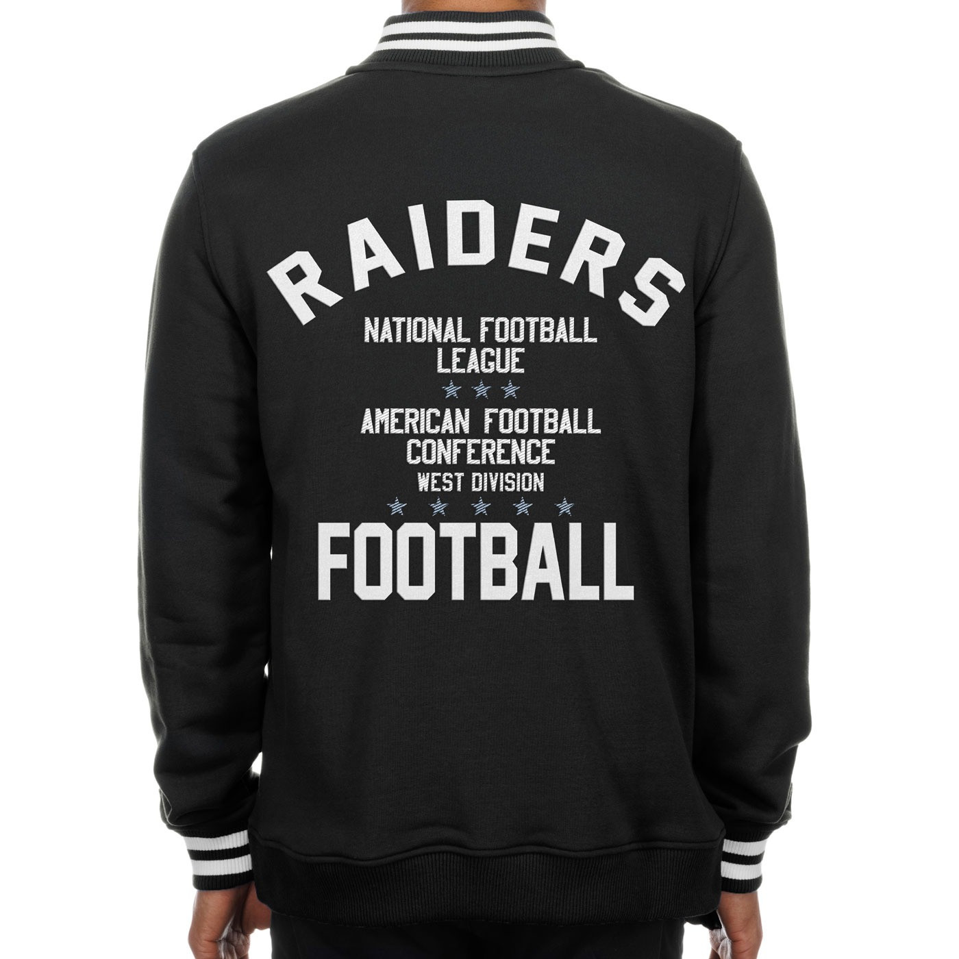 NEW ERA RAIDERS THROWBACK PREP QUARTER-ZIP