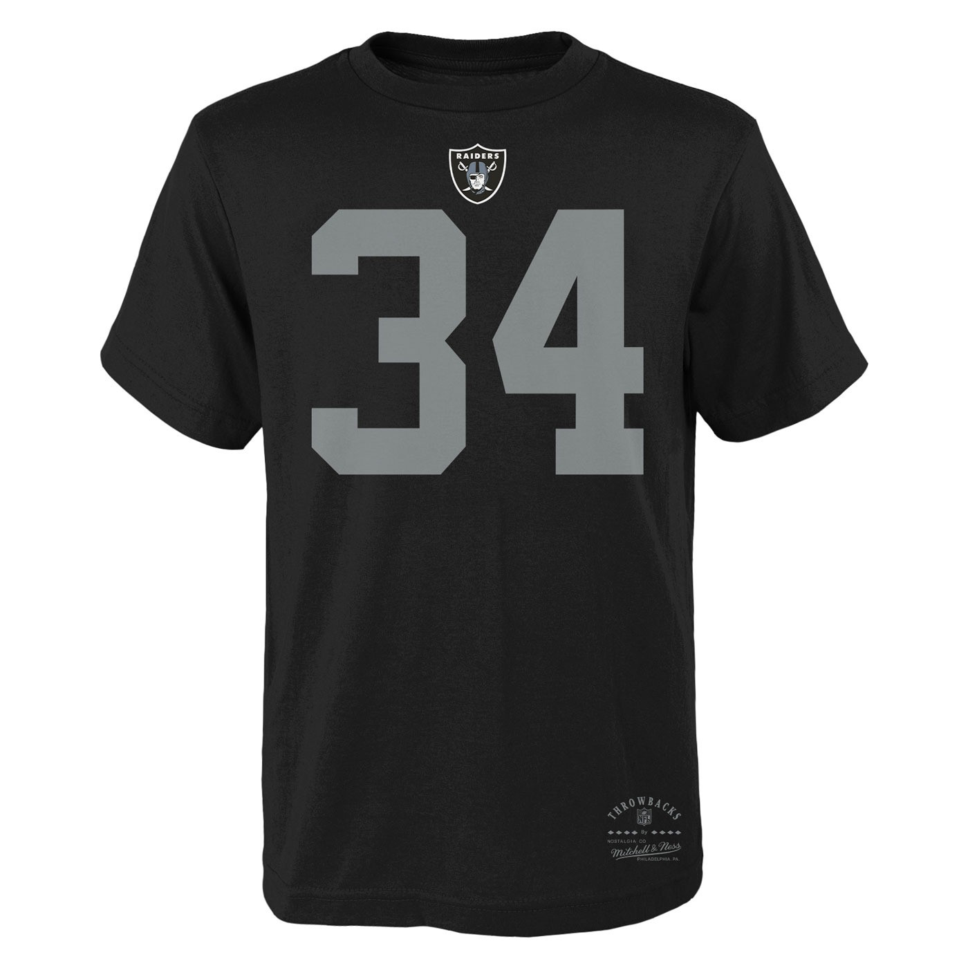 MITCHELL & NESS YOUTH RAIDERS BO JACKSON NAME AND NUMBER TEE