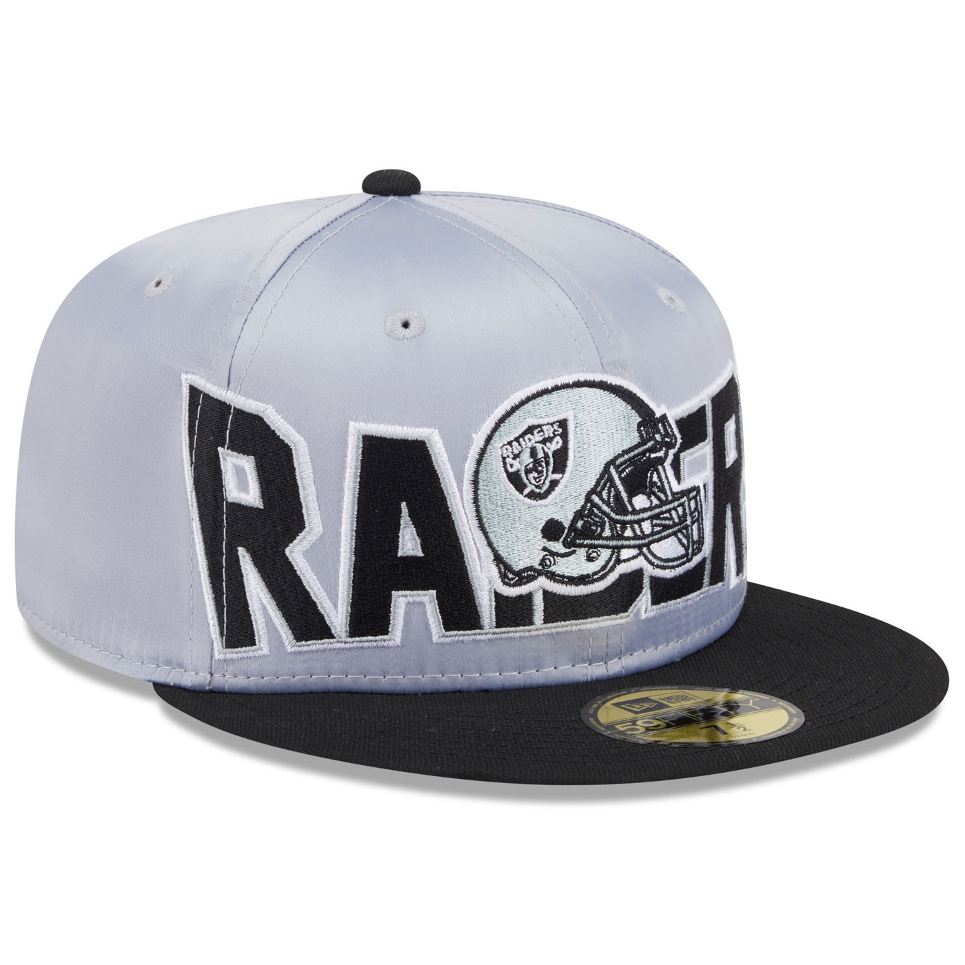 New Era RAIDERS キャップ　7と 二分の一 NEW ERA RAIDERS 59FIFTY SATIN HELMET CAP