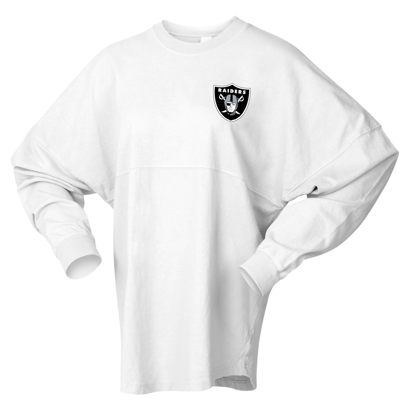 SPIRIT JERSEY WOMENS RAIDERS ORIGINAL LONG SLEEVE TEE