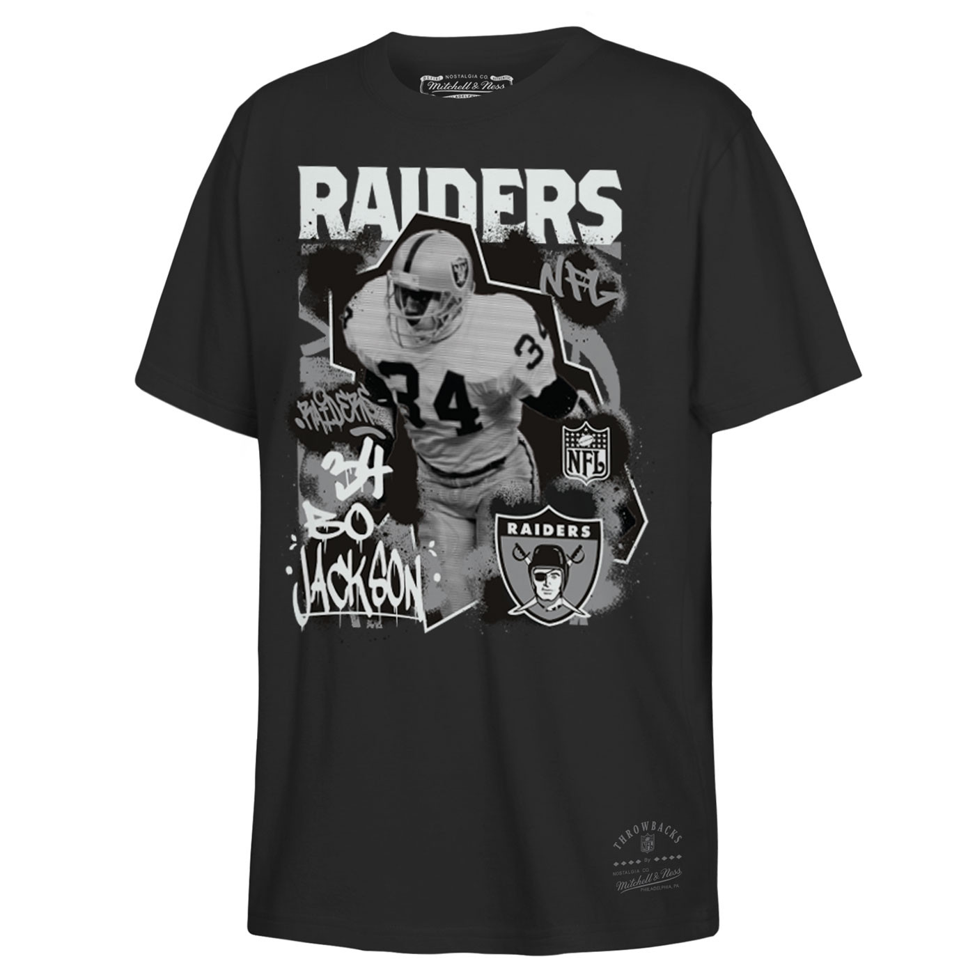 MITCHELL & NESS YOUTH LOS ANGELES RAIDERS BO JACKSON STAR MOMENT TEE