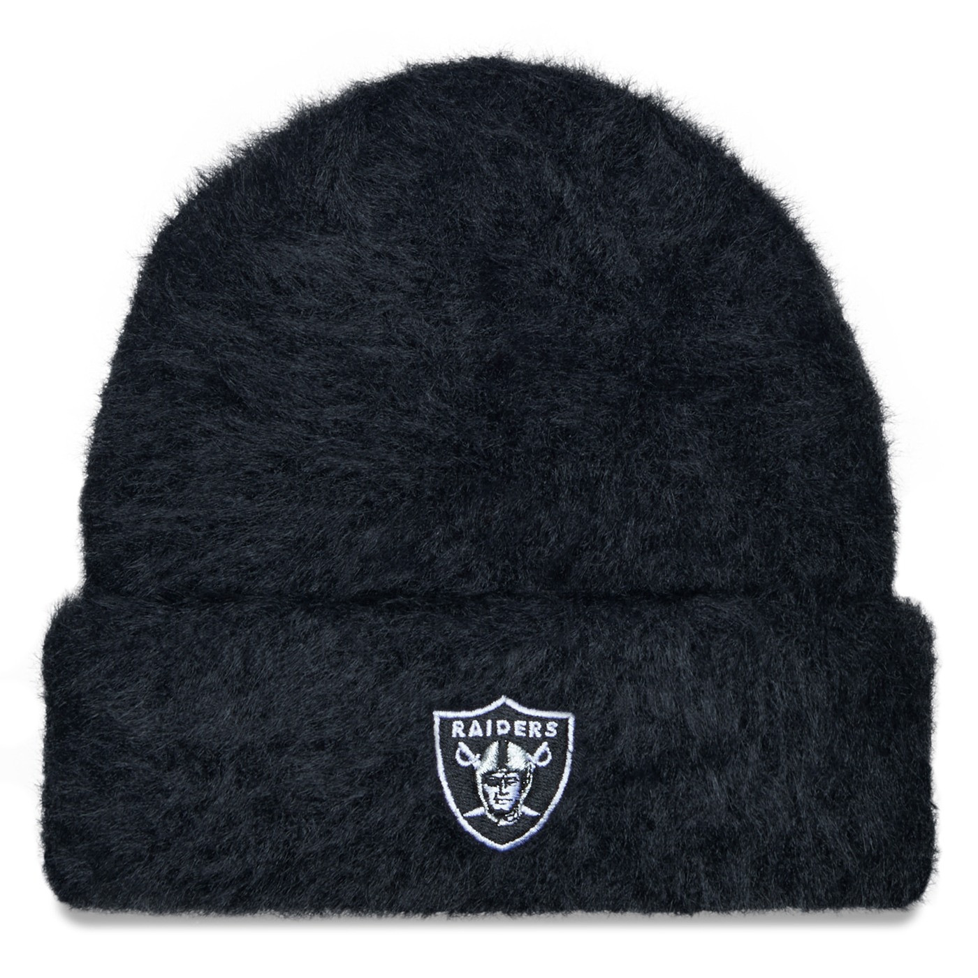 NEW ERA WOMENS RAIDERS FUZZY KNIT CAP