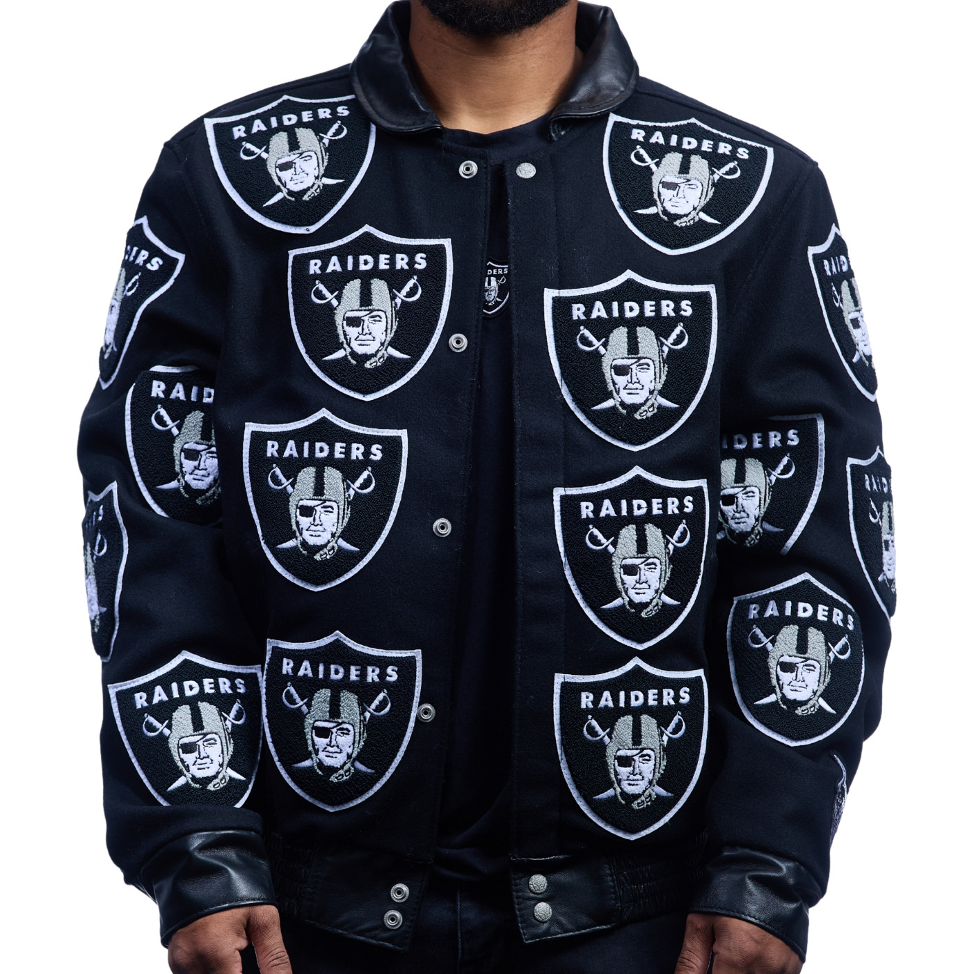 JEFF HAMILTON ALL OVER SHIELD LOGO JACKET