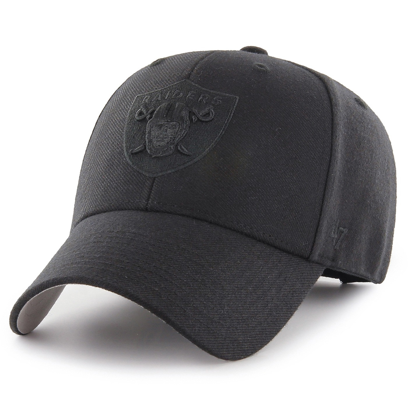 47 RAIDERS BLACK TONAL MVP CAP