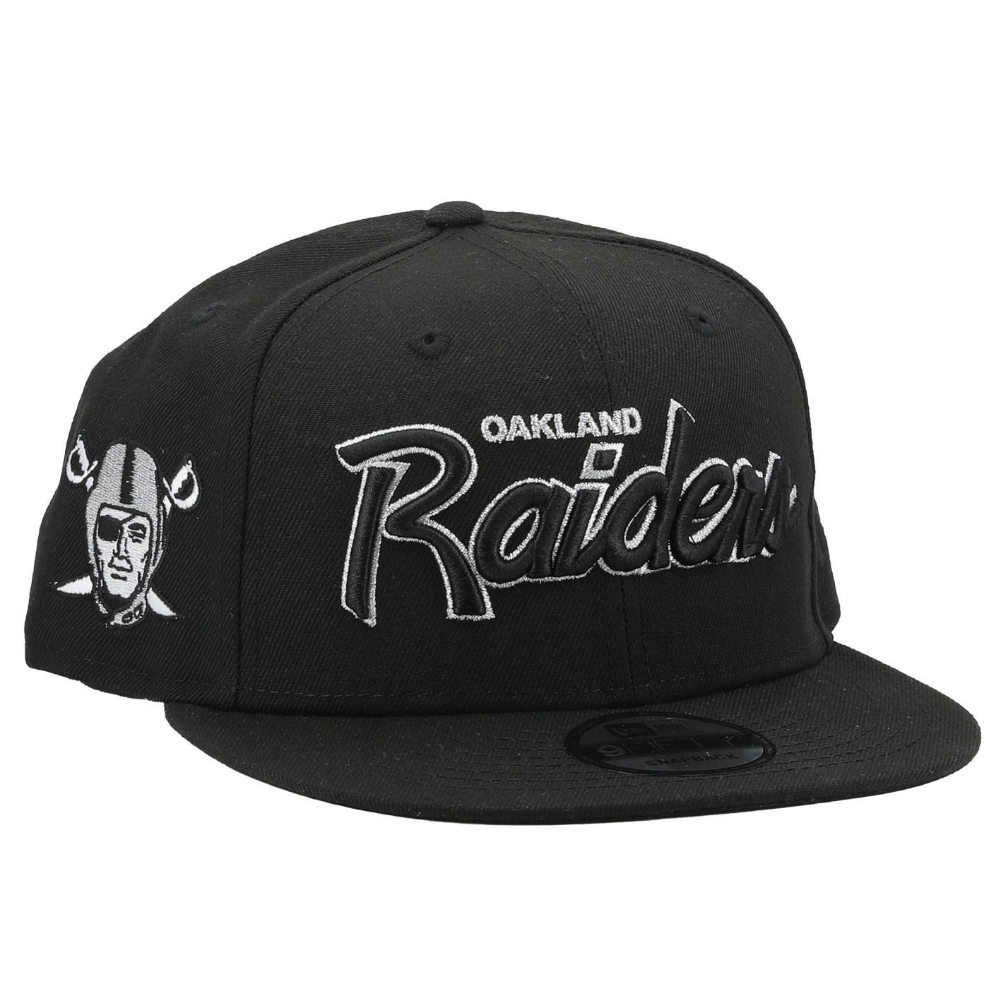 NEW ERA OAKLAND RAIDERS 9FIFTY SCRIPT CAP - Black