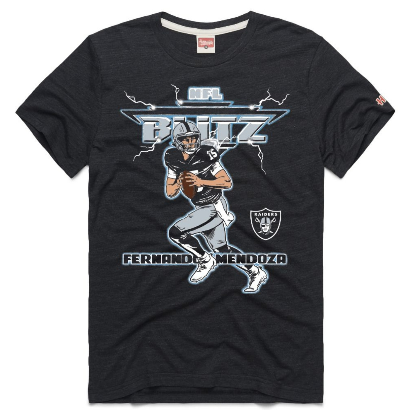 HOMAGE RAIDERS FERNANDO MENDOZA NFL BLITZ TEE