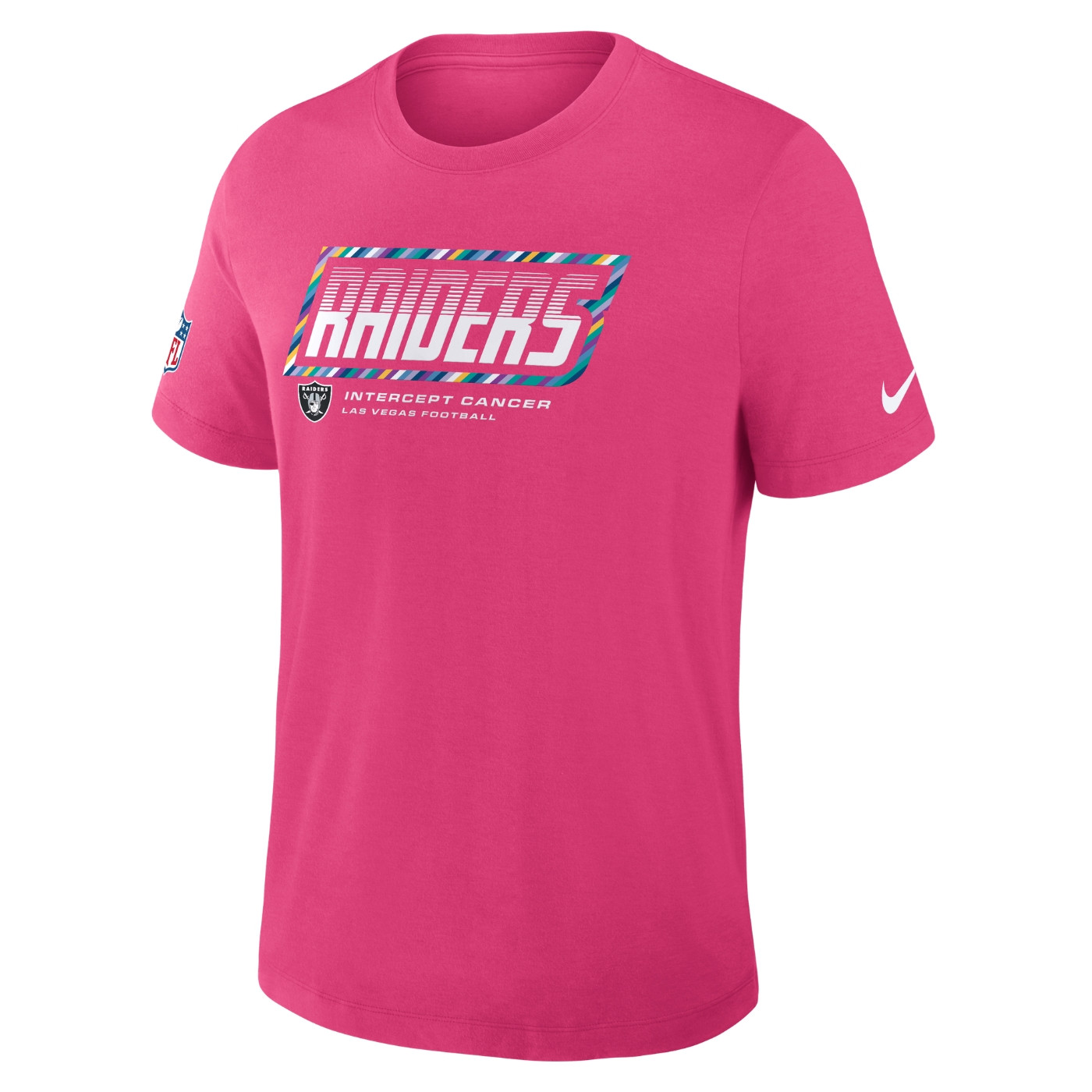 NIKE RAIDERS 2026 CRUCIAL CATCH PINK TEE