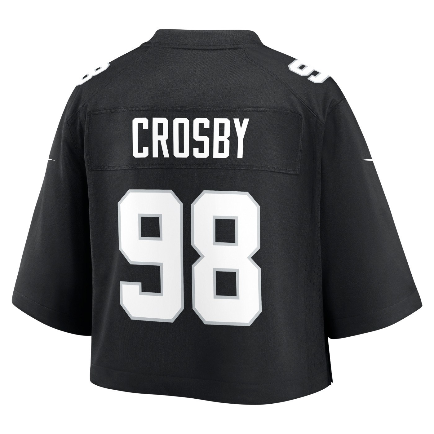NIKE WOMENS RAIDERS MAXX CROSBY CROPPED GAME JERSEY