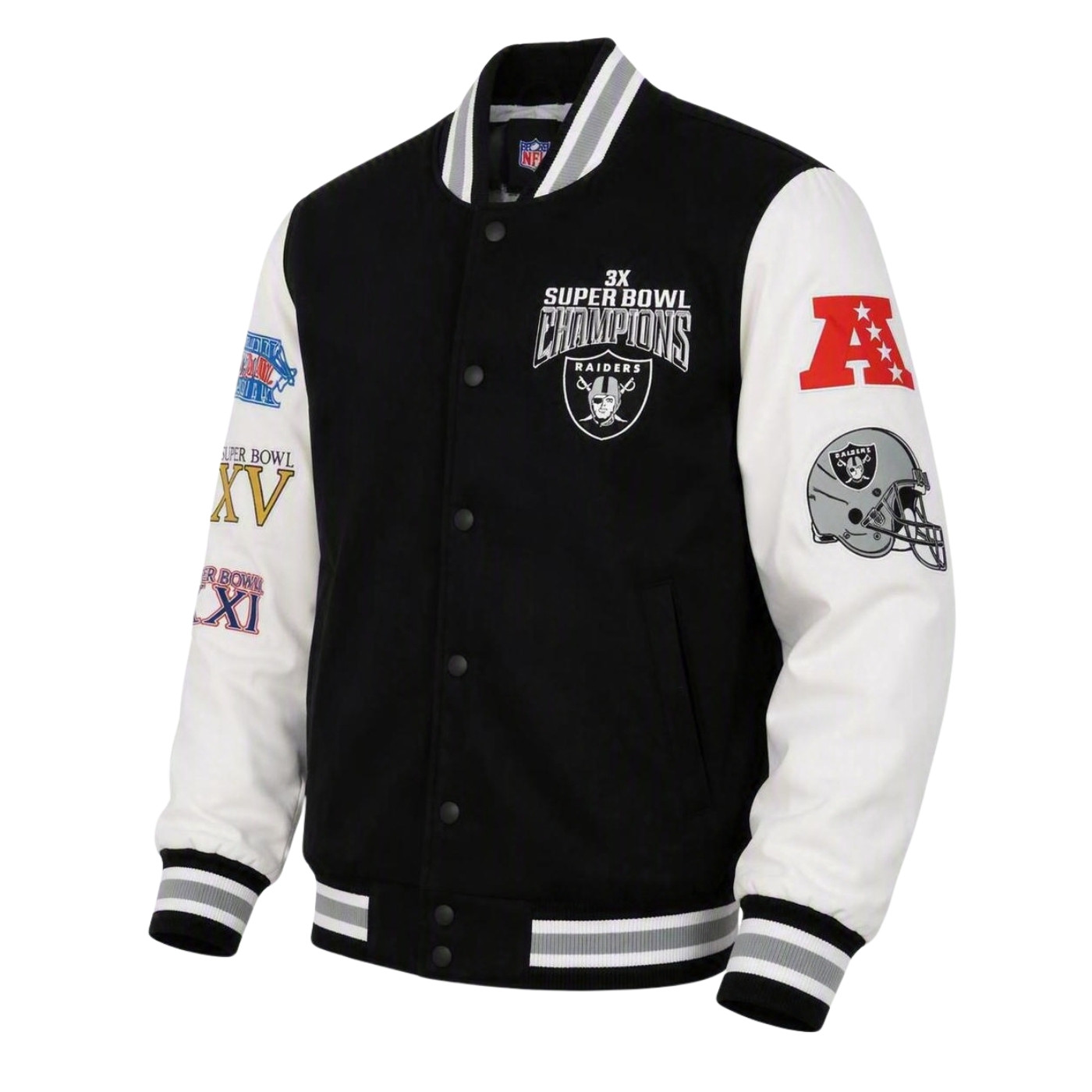 STARTER RAIDERS PLAYOFFS VARSITY JACKET