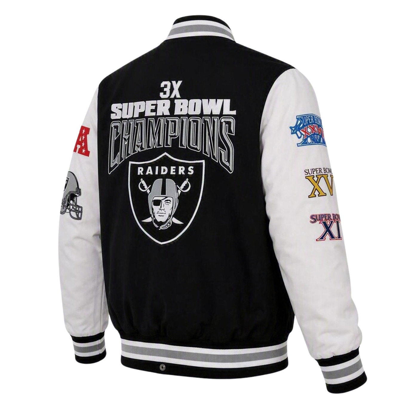 STARTER RAIDERS PLAYOFFS VARSITY JACKET