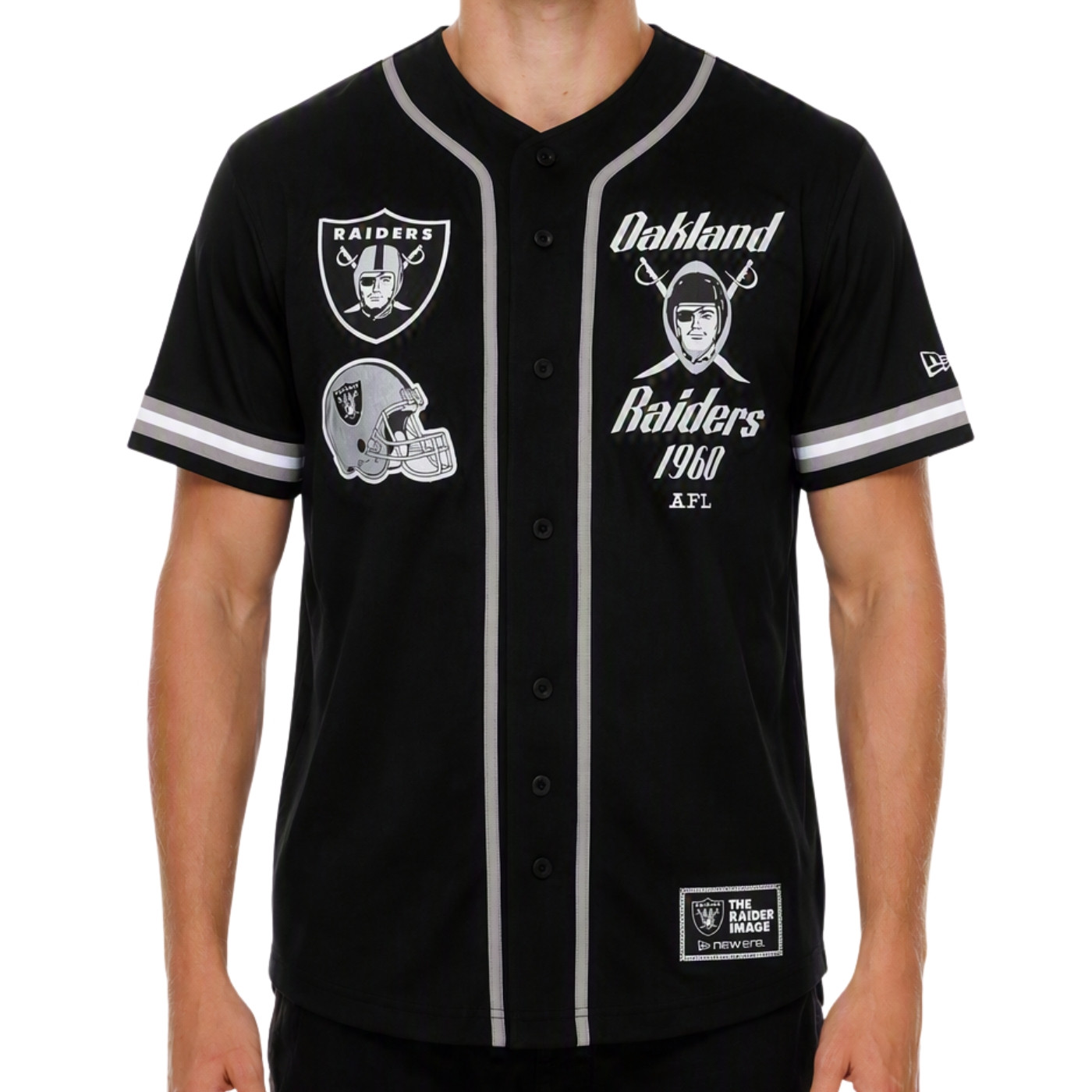 NEW ERA RAIDERS PIRATE MESH BASEBALL FASHION JERSEY