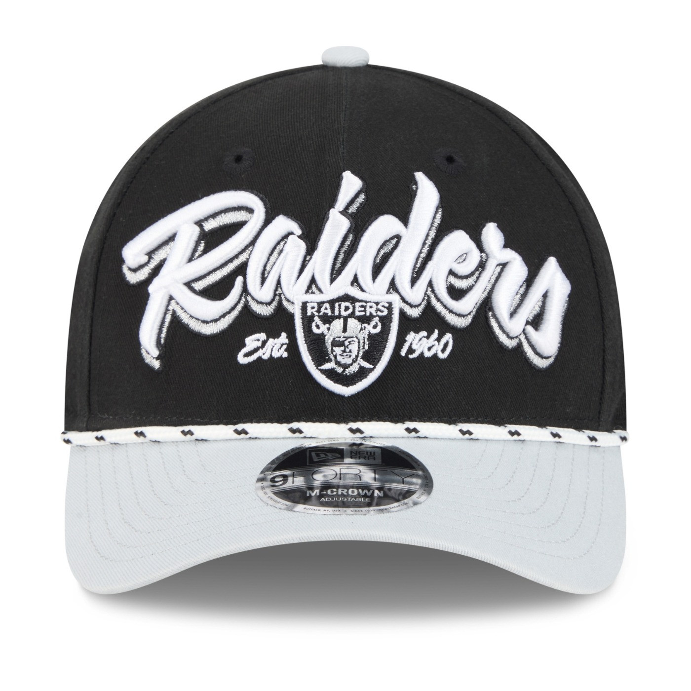 【新品】 NEW ERA Raiders キャップ 黒金刺繍 9FORTY NEW ERA RAIDERS 9FORTY M-CROWN TEAM LOYAL BLACK CAP
