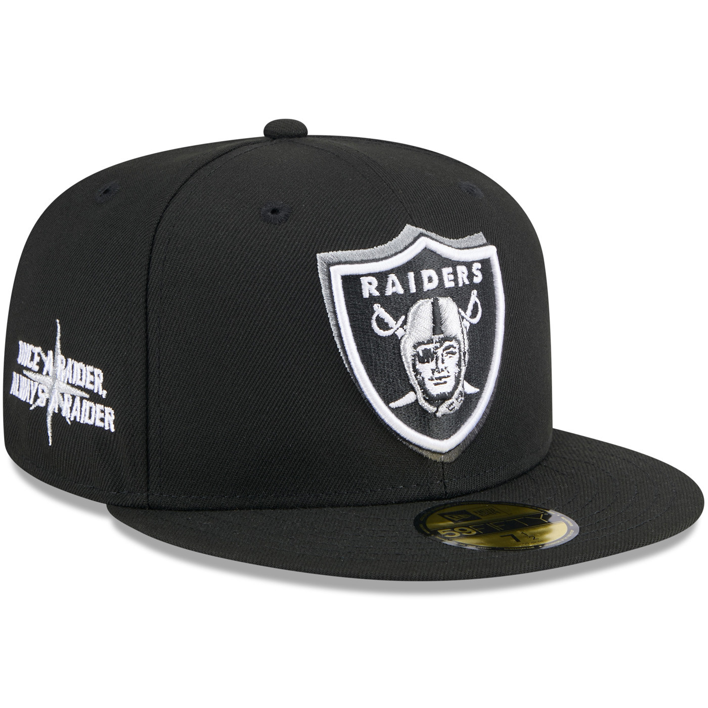 Casquette New Era 59FIFTY Oakland Raiders - Camo Noir/Bois - Produit Officiel