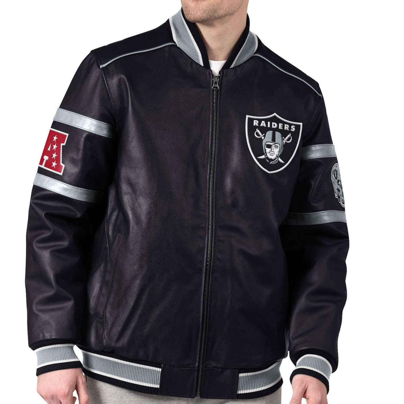 RAIDERS COW NAPPA JACKET